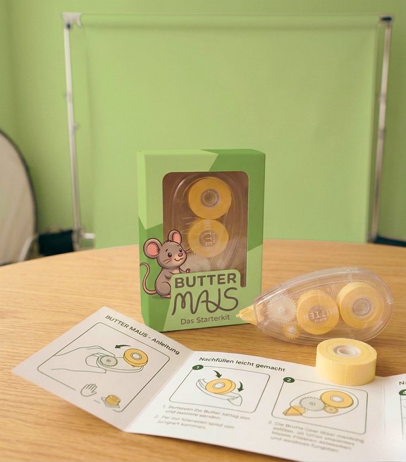 Buttermaus Starterkit mit Spender und Refill-Packung